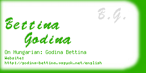 bettina godina business card